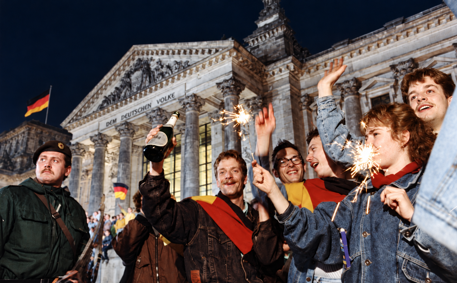 Archival imagery representing German Elections